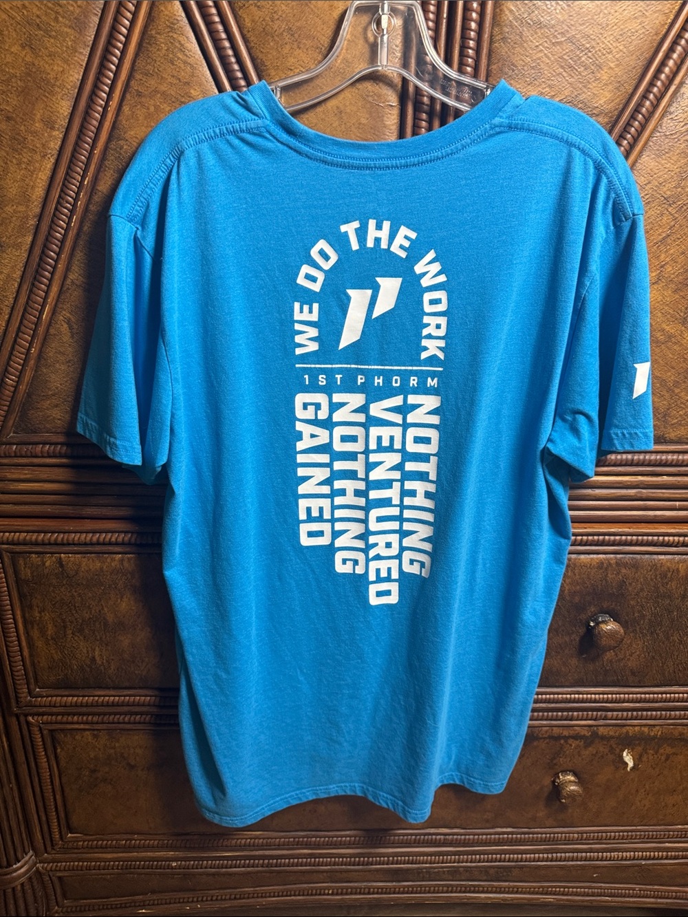 1ST PHORM Blue Logo Short Sleeve Tee